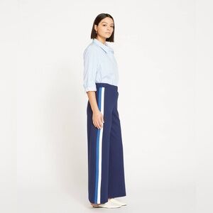 Universal Standard Stephanie Wide Leg Stripe Ponte Pants